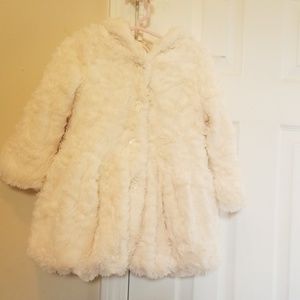 Faux Fur Coat with Hood - 3T
